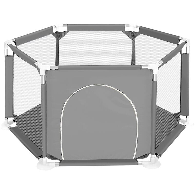 foto del prodotto recinto per bambini baby park 130x65cm grigio