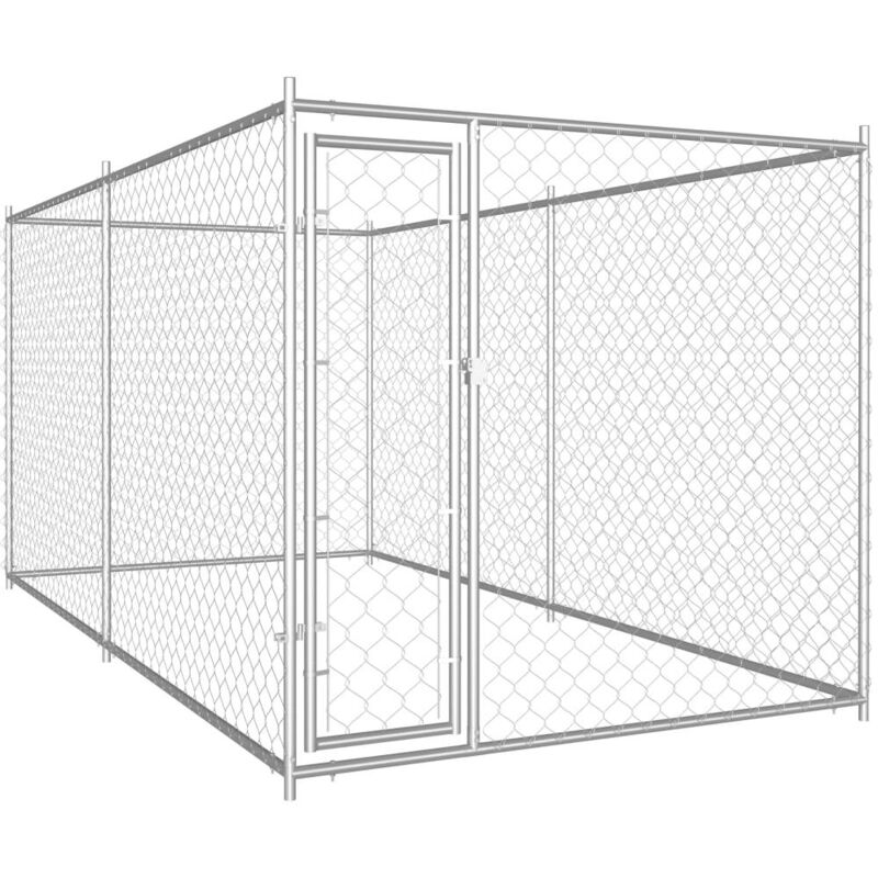 foto del prodotto recinto per gabbia per canile da esterno recinto per animali domestici per cani da esterno 382 x 192 x 185 cm