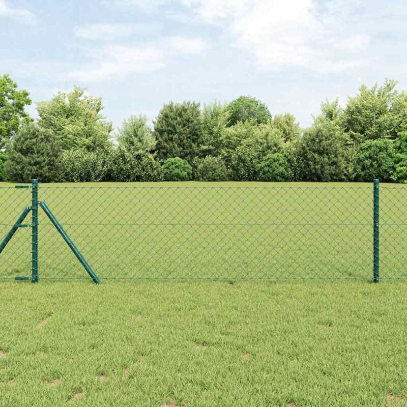 foto del prodotto recinzione a catena verde 0.4x10 m acciaio vidaxl