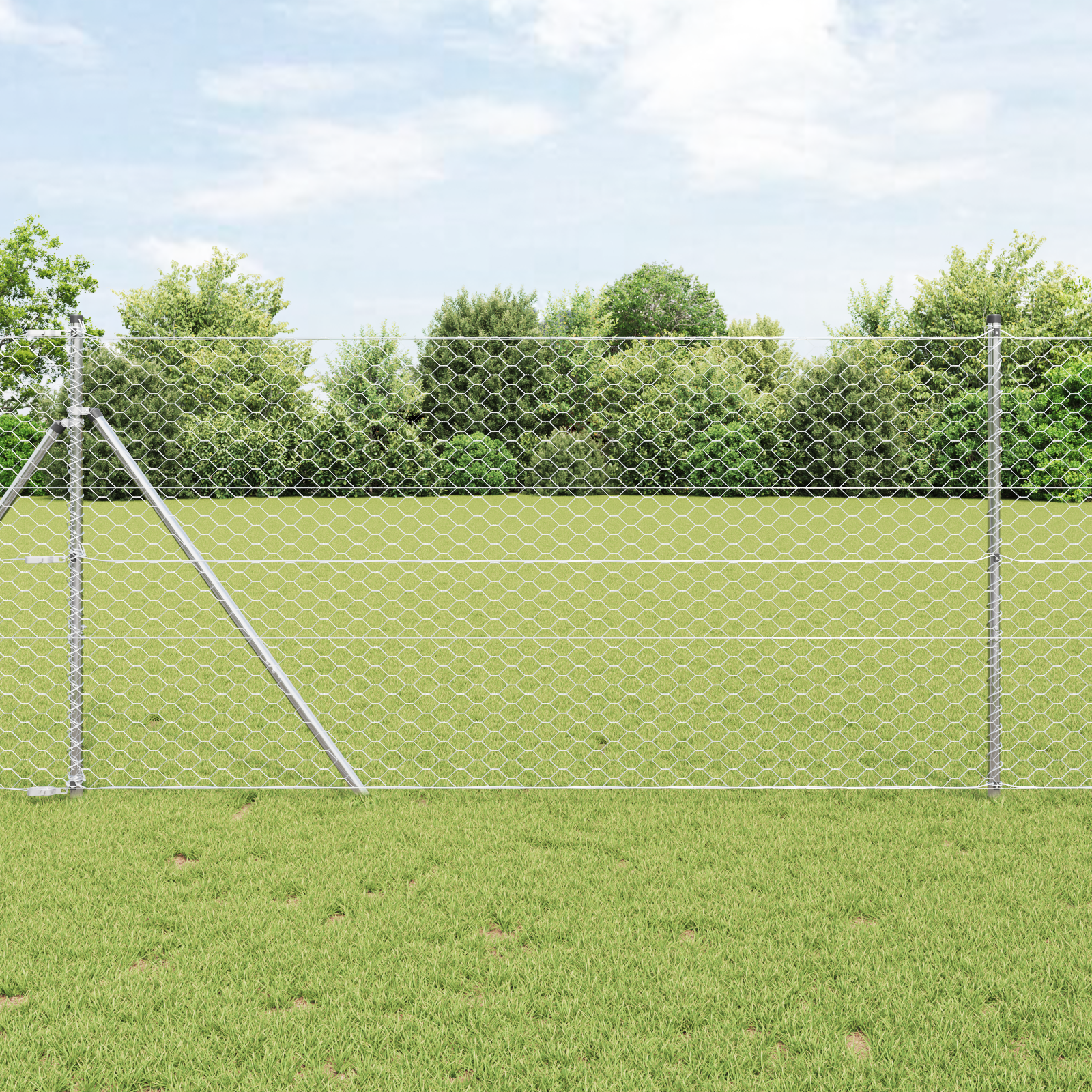 foto del prodotto recinzione a esagono 1,2x50 m acciaio zincato