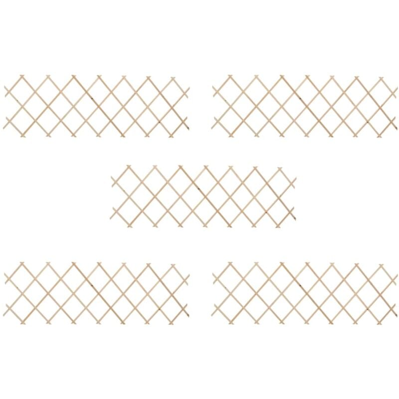 foto del prodotto recinzione a traliccio 5 pz in legno di abete 180x80 cm - vidaxl