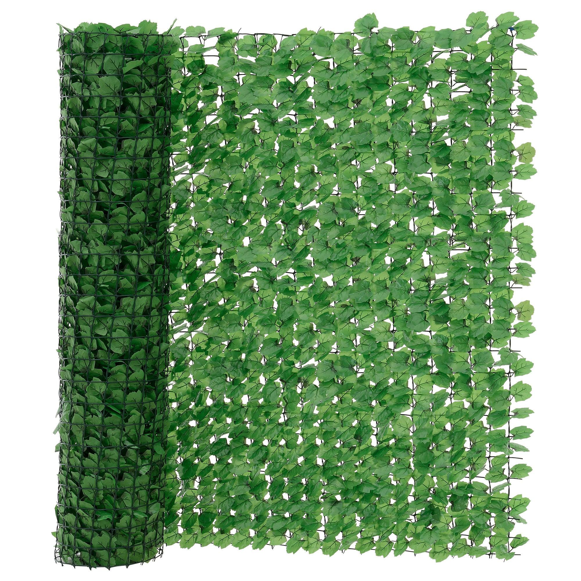 foto del prodotto recinzione con foglie frangivista vendita filo di plastica poliestere 300 x 150 cm verde 03 0001444
