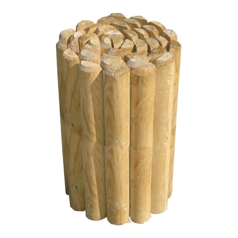 foto del prodotto recinzione da esterno in legno rollborder per aiuole e giardini 250x5x40 cm