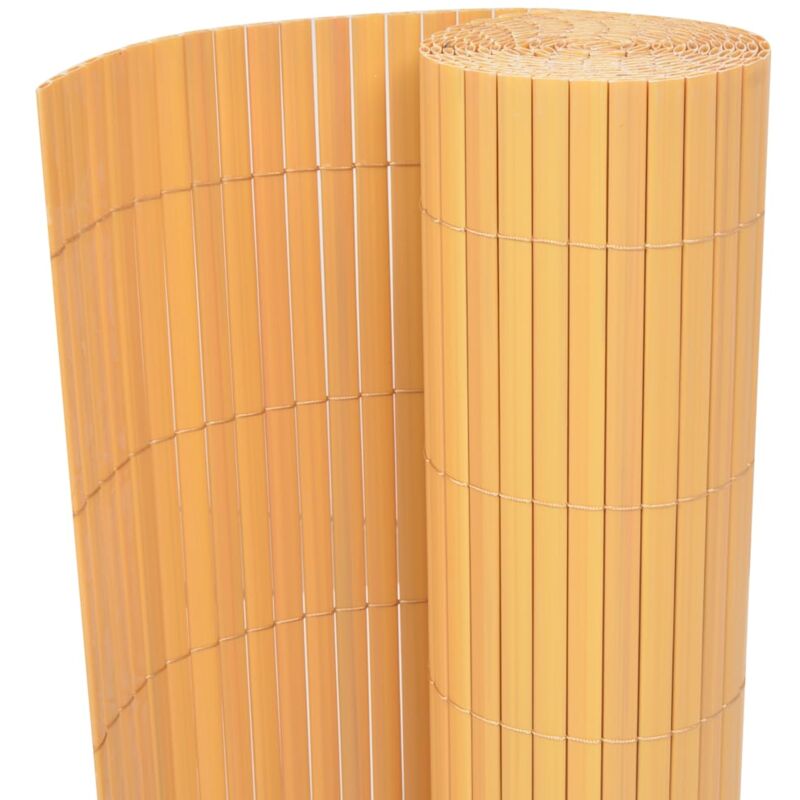 foto del prodotto recinzione da giardino a doppio lato in pvc 90x500 cm gialla vidaxl
