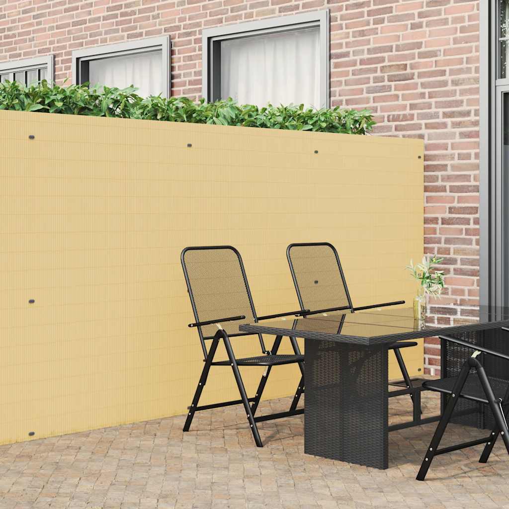foto del prodotto recinzione da giardino bifacciale gialla 1,8x3 m in pvc vidaxl
