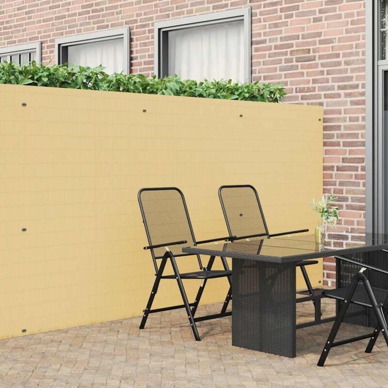 foto del prodotto recinzione da giardino bifacciale gialla 1,8x5 m in pvc vidaxl