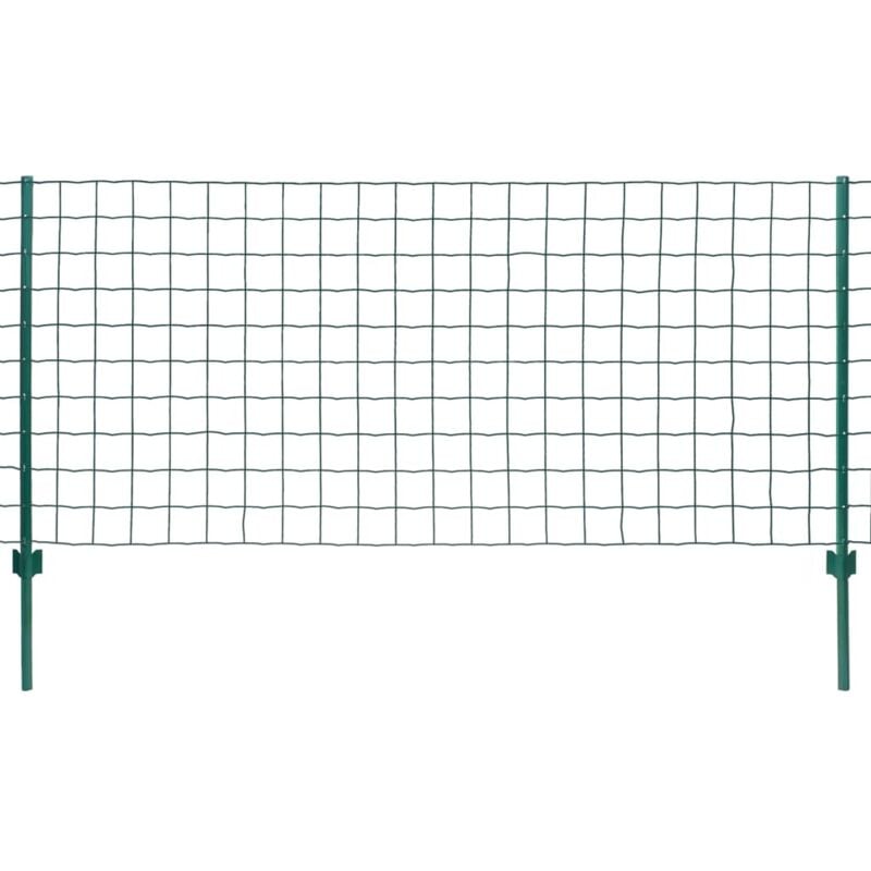 foto del prodotto recinzione da giardino o patio in acciaio e pvc verde resistente varie misure dimensioni 20x1m 100x100mm