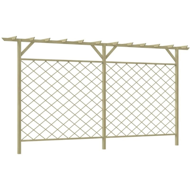 foto del prodotto recinzione di lattice con pergolato per giardino in legno vidaxl