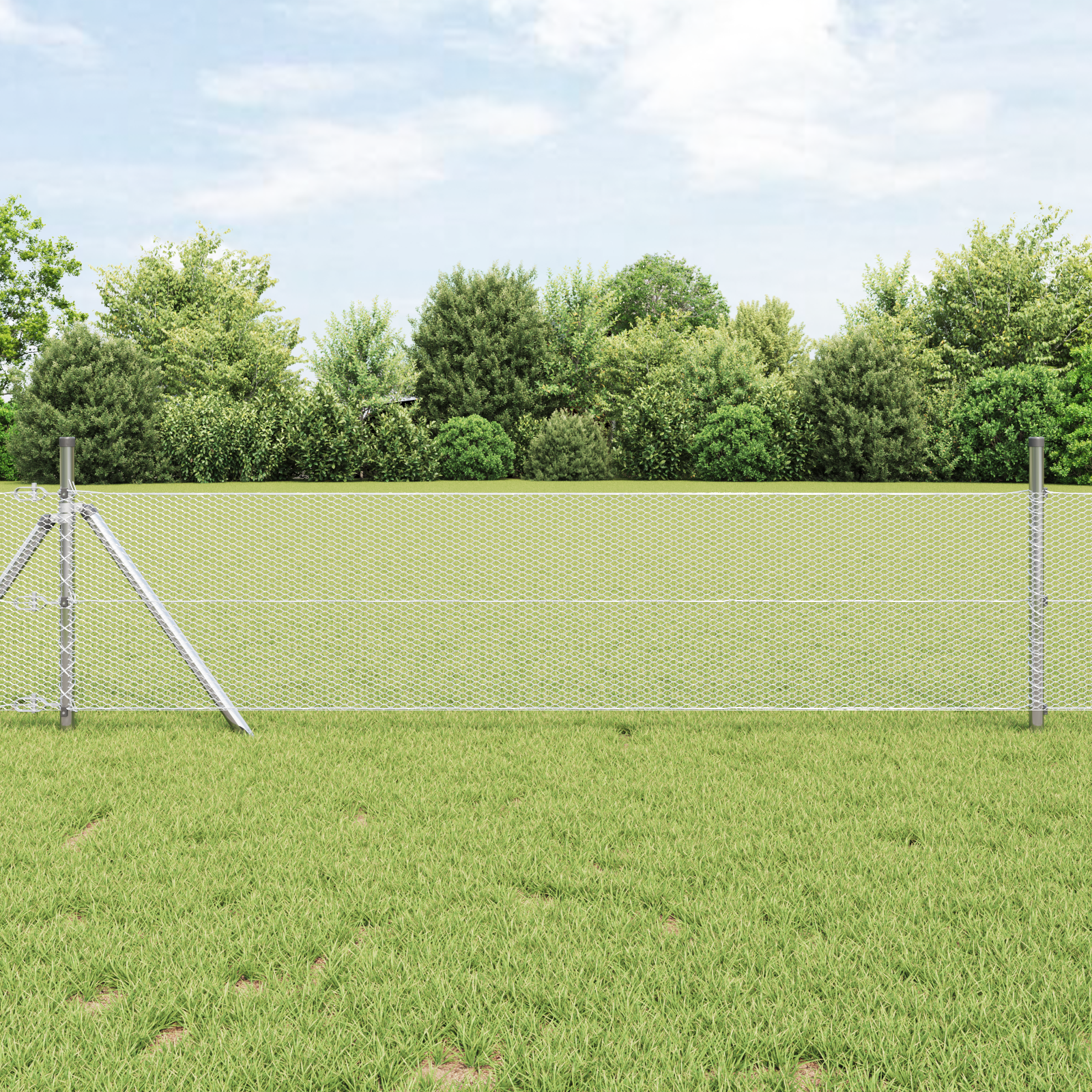 foto del prodotto recinzione esagonale 0.6x50 m acciaio zincato
