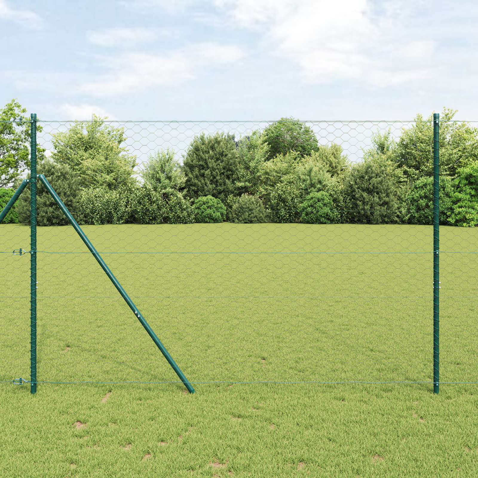 foto del prodotto recinzione esagonale grigio 1,5x50 m acciaio