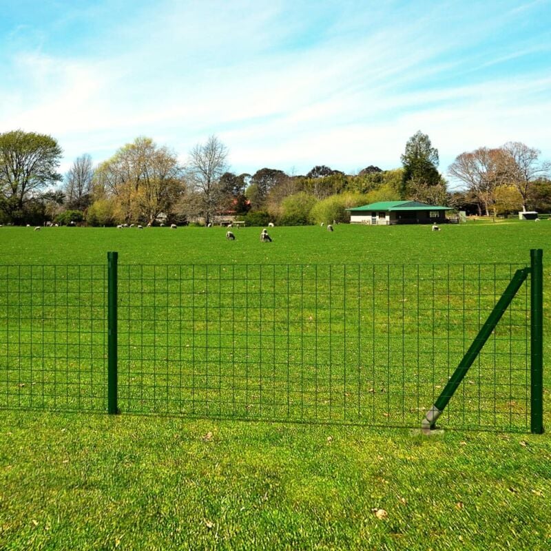 immagine 0 del prodotto recinzione euro in acciaio 10x1 m verde vidaxl