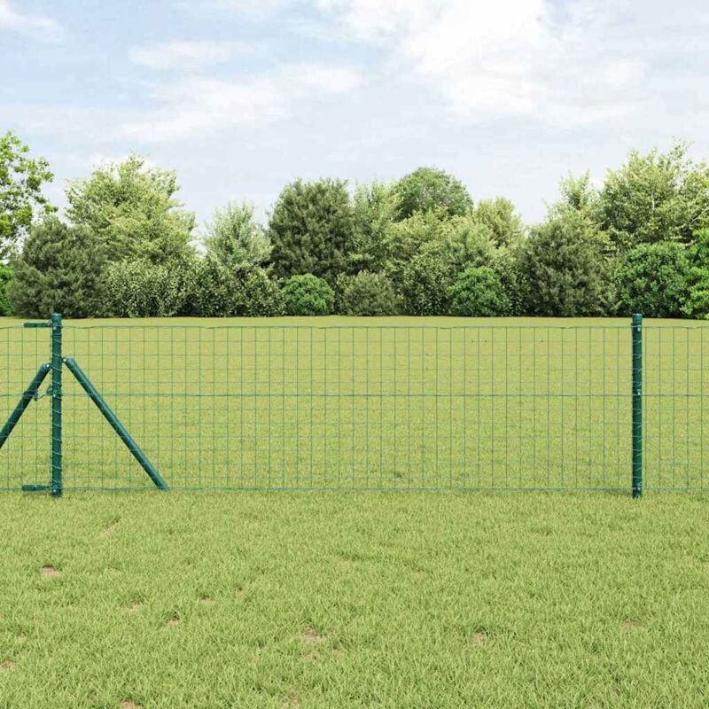 foto del prodotto recinzione euro verde 0.4 x 10 m ferro rivestito in pvc - vidaxl