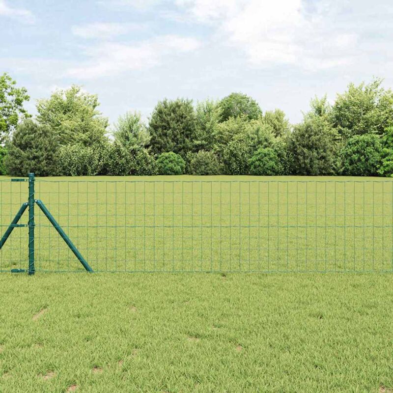 foto del prodotto recinzione euro verde 0.4 x 25 m ferro rivestito in pvc vidaxl