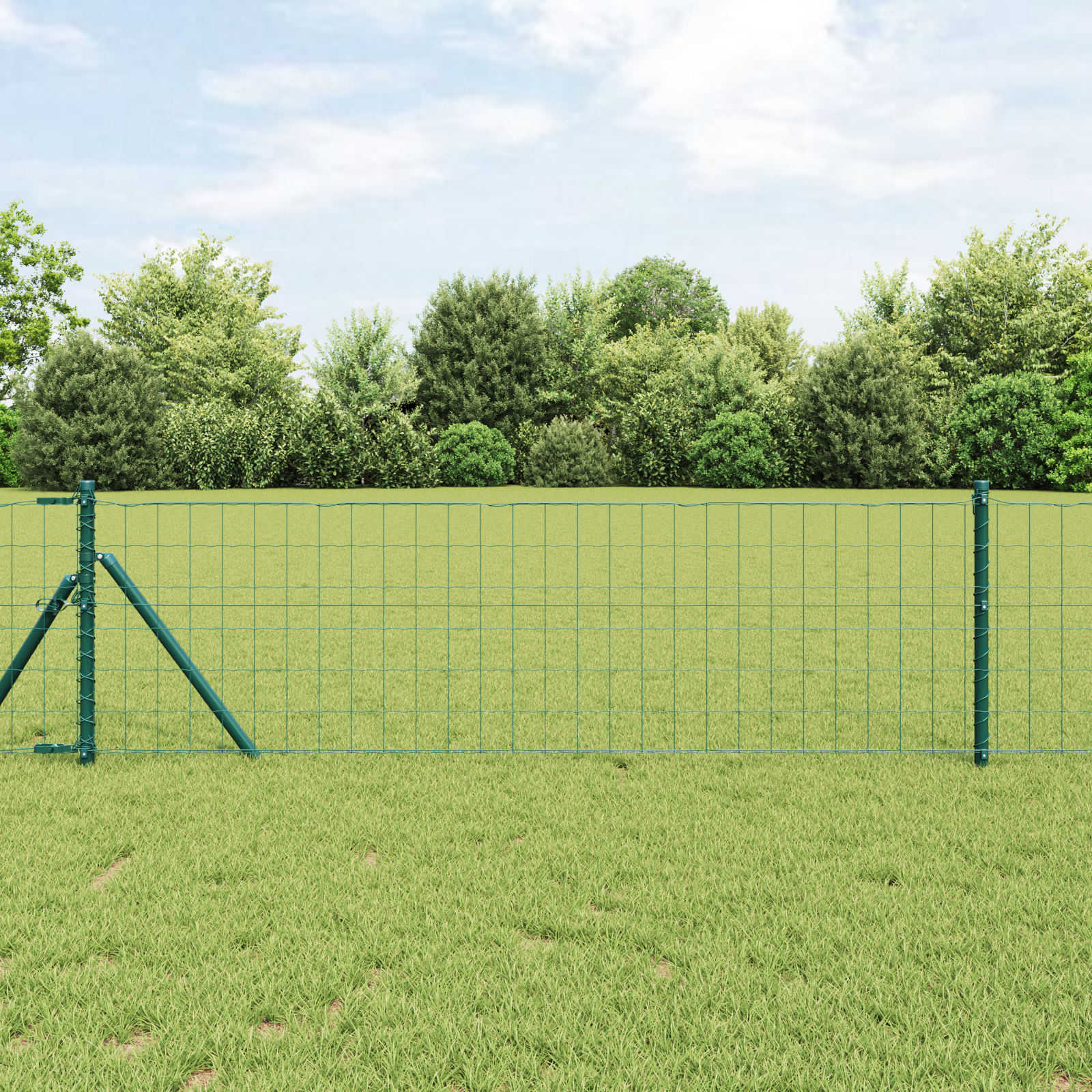 foto del prodotto recinzione euro verde 0.4 x 50 m ferro rivestito in pvc vidaxl