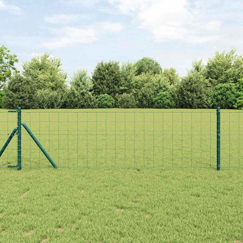 foto del prodotto recinzione euro verde 0,4x10 m acciaio vidaxl