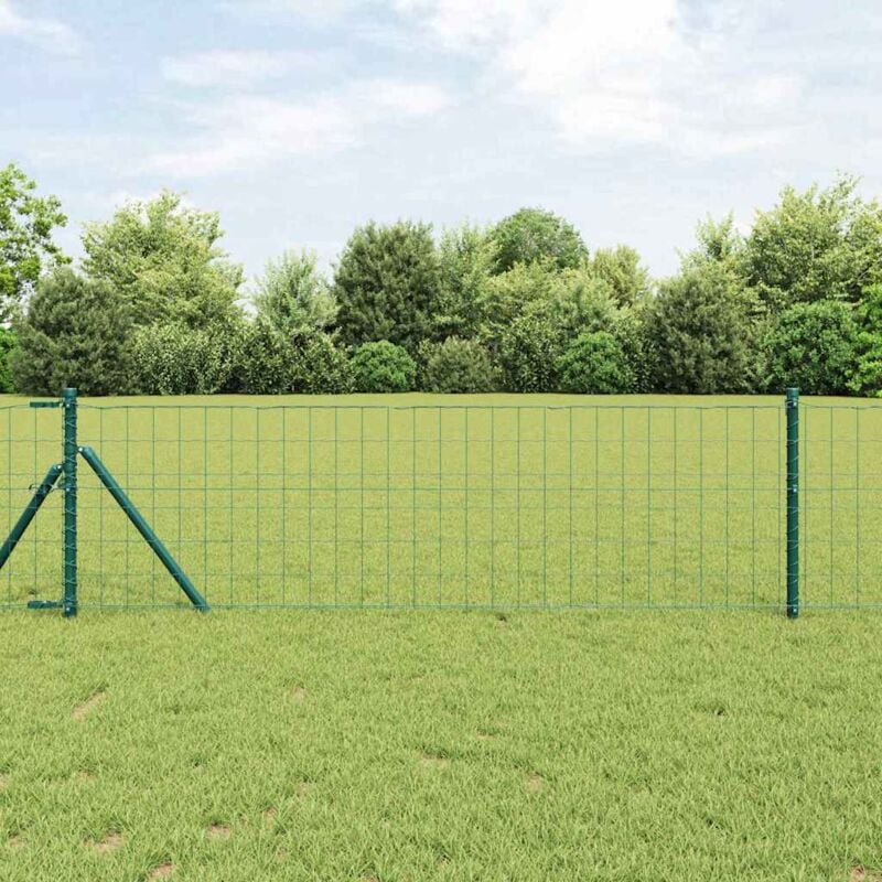 foto del prodotto recinzione euro verde 0,8x10 m in acciaio vidaxl