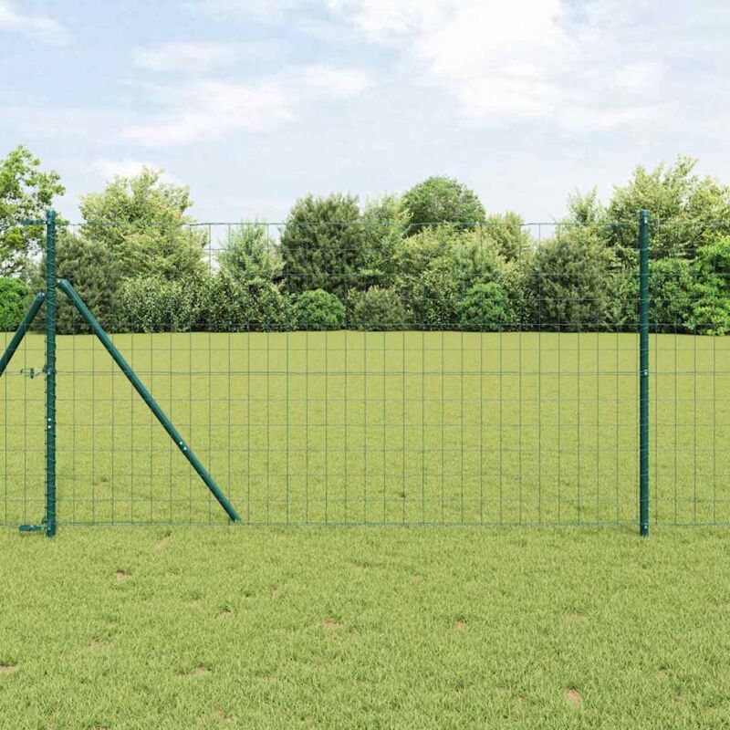 foto del prodotto recinzione euro verde 1x10 m acciaio vidaxl