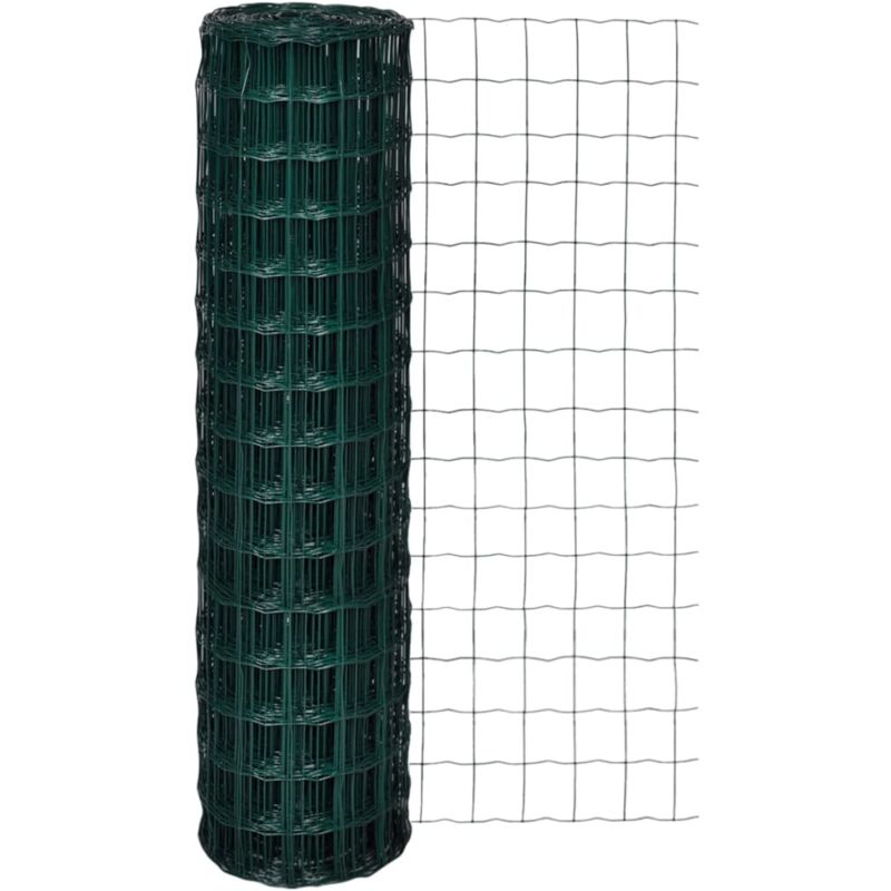 foto del prodotto recinzione europea in acciaio 25 x 1,5 m verde - vidaxl