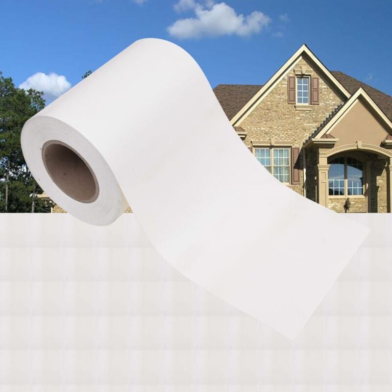 foto del prodotto recinzione frangivento da giardino pvc 35x0,19 m bianco