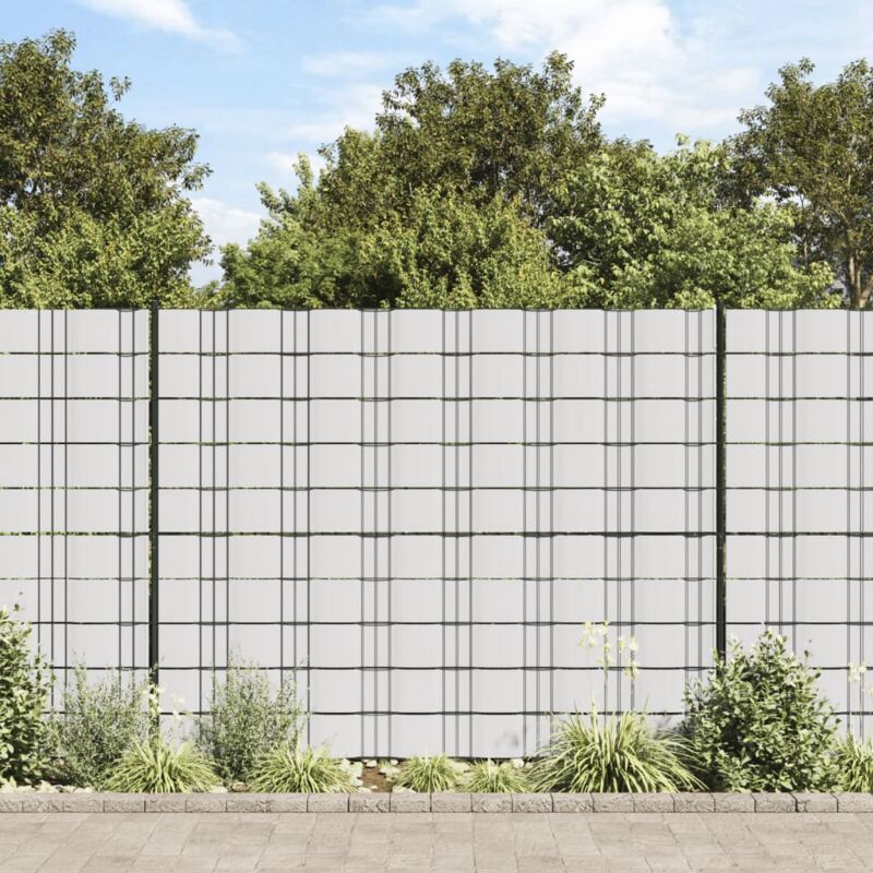 foto del prodotto recinzione frangivento da giardino pvc 70x0,19 m bianco