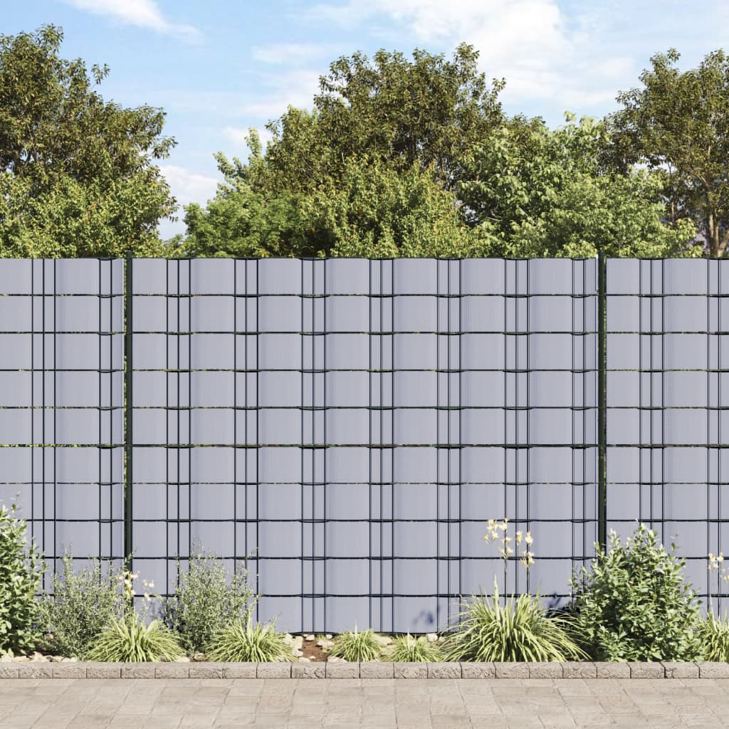 foto del prodotto recinzione frangivento da giardino pvc 70x0,19 m grigio chiaro
