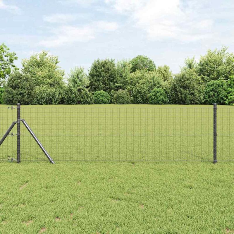 foto del prodotto recinzione in filo saldato grigio 0.4x10 m acciaio vidaxl