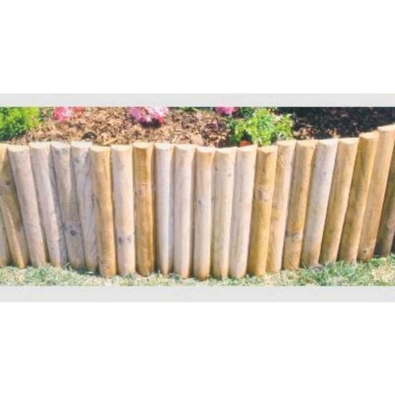 foto del prodotto recinzione in legno per aiuole rollborder 200 x 20 h
