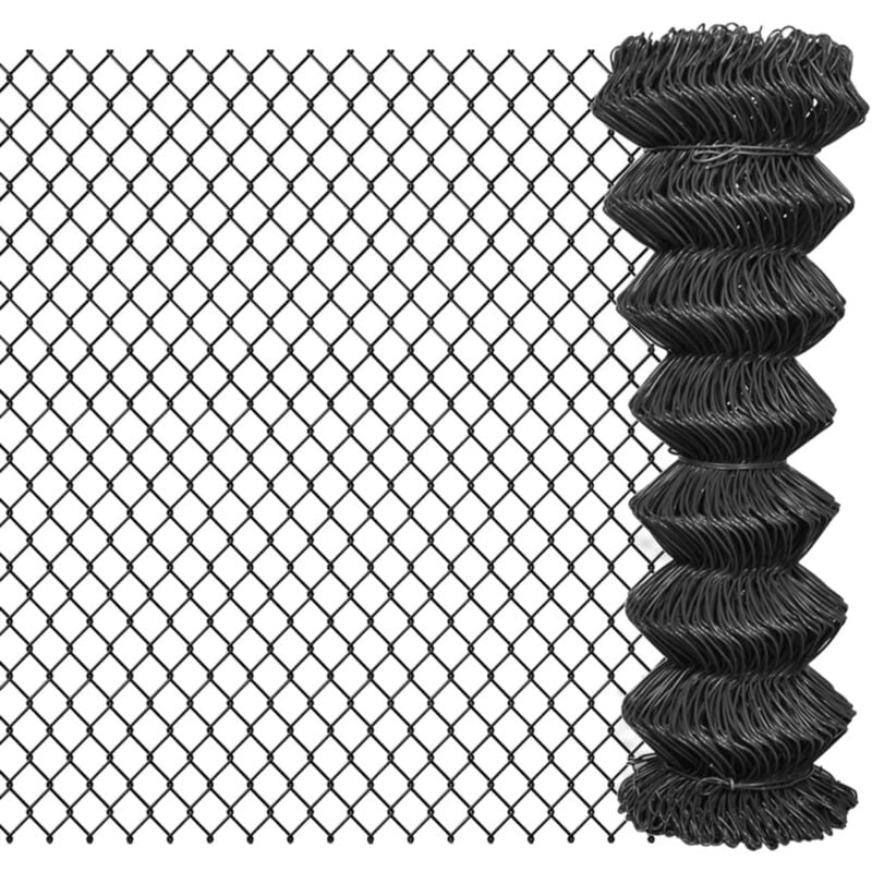 foto del prodotto recinzione in rete in acciaio 25x1,25 m grigio