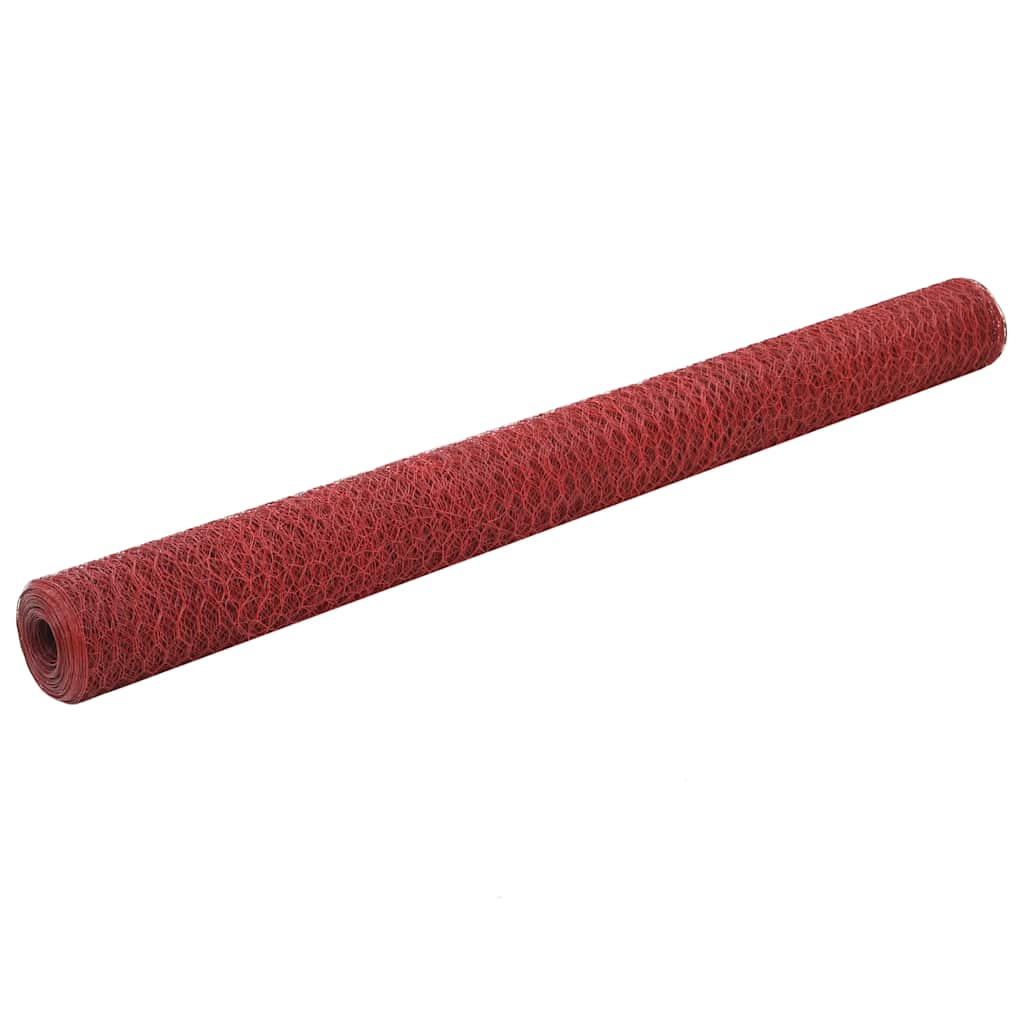 foto del prodotto recinzione in rete per pollaio in acciaio e pvc 25x1,5 m rossacod mxl 105201