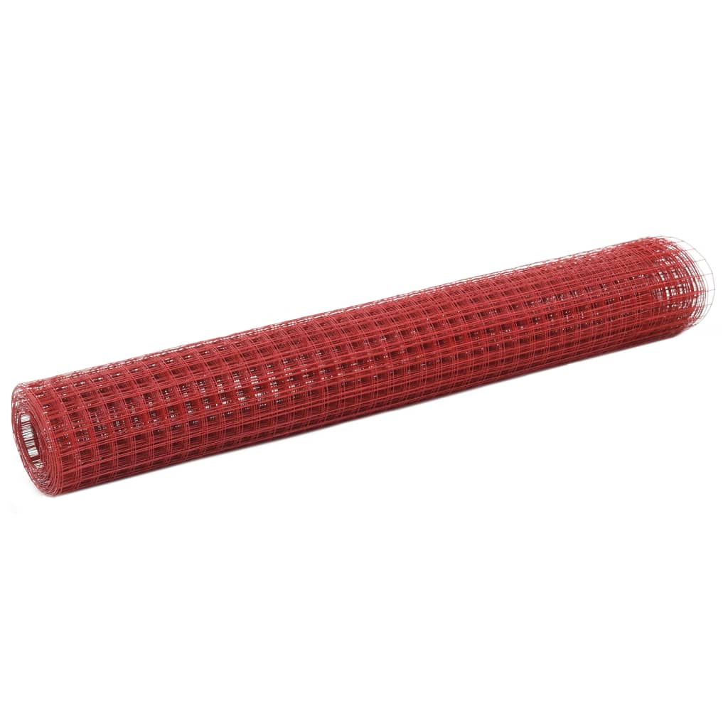 foto del prodotto recinzione in rete per pollaio in acciaio e pvc 25x1 m rossacod mxl 87643