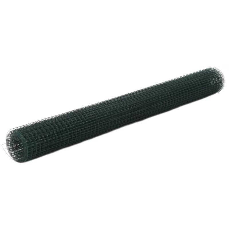 foto del prodotto recinzione in rete pollaio in acciaio zincato maglie 25x25 mm varie dimensioni dimensioni 10x1.5 m