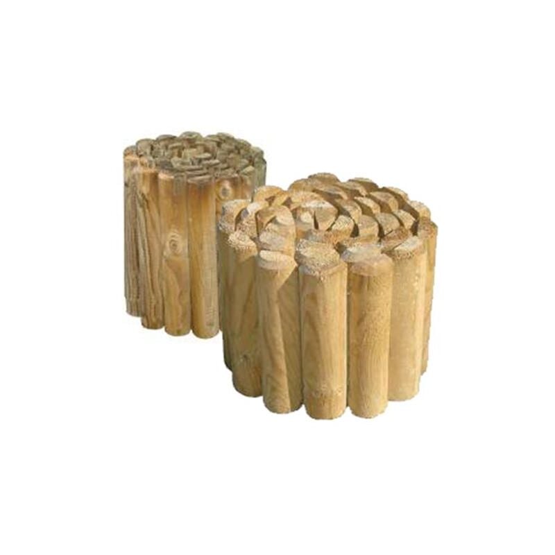 foto del prodotto recinzione legno impregnato in autoclave rollborder 5x250x30h cm papillon