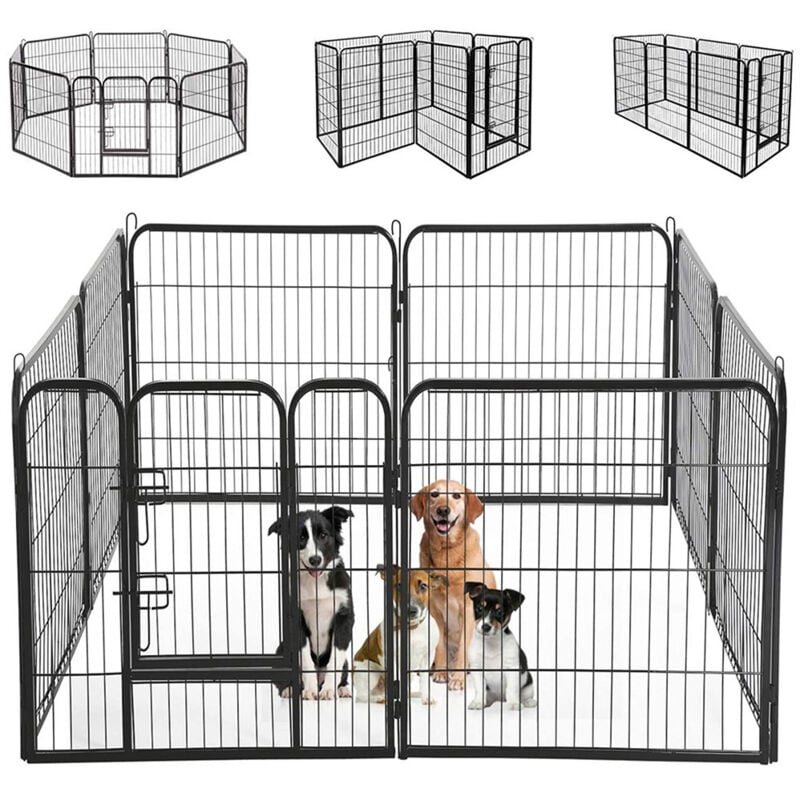 foto del prodotto recinzione modulabile per animali domestici recinto interni e esterni 77x80 cm