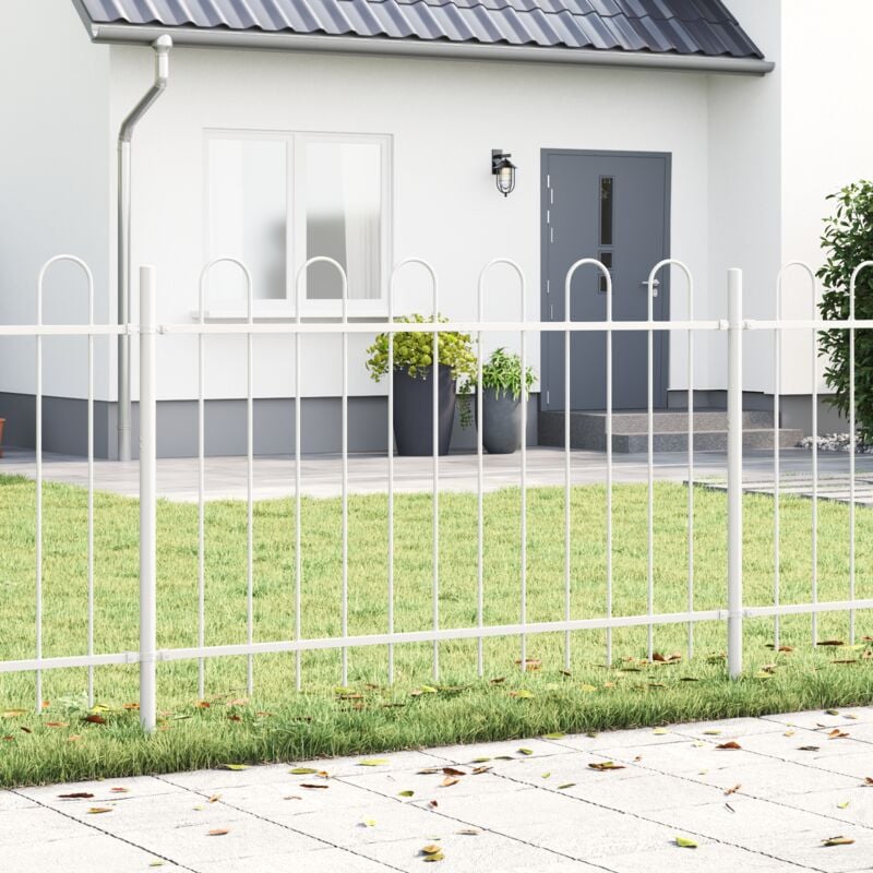 foto del prodotto recinzione per giardino bianco 3.4 x 1 m vidaxl