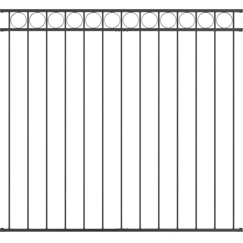 foto del prodotto recinzione per giardino grigio acciaio - vidaxl