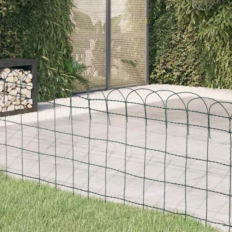 foto del prodotto recinzione per giardino in ferro verniciato a polvere 25x0,65 m vidaxl