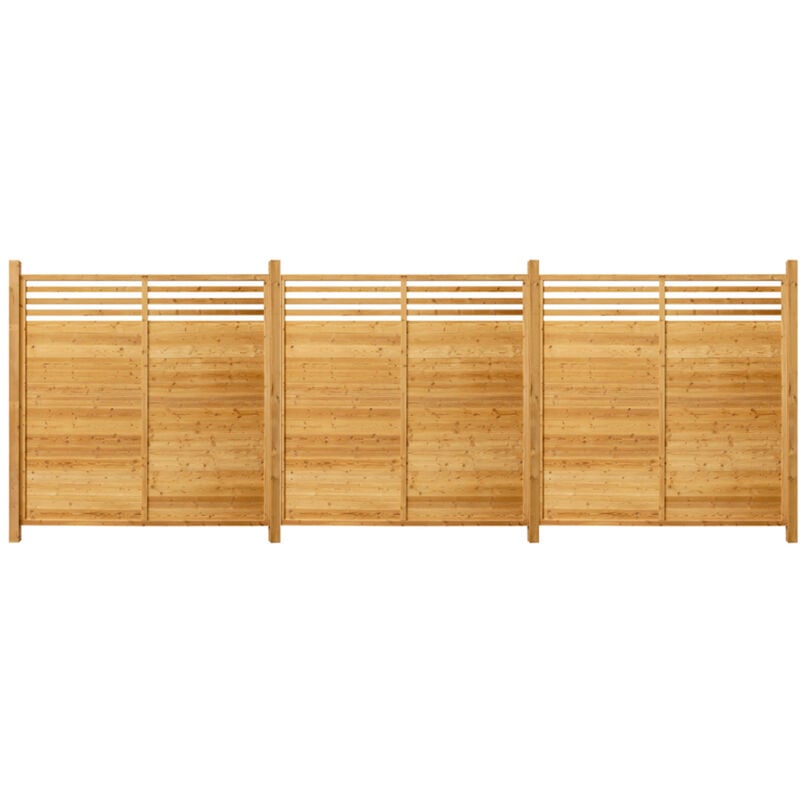 foto del prodotto recinzione privacy in legno soma 180 x 180 cm dimensioni 3 elementi 4 montanti home deluxe