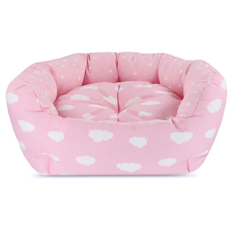 foto del prodotto record cuccetta da interno rosa modello prime nanne con cuscino double face per cani e gatti mini rosa 40 x 32 x 14 cm rosa