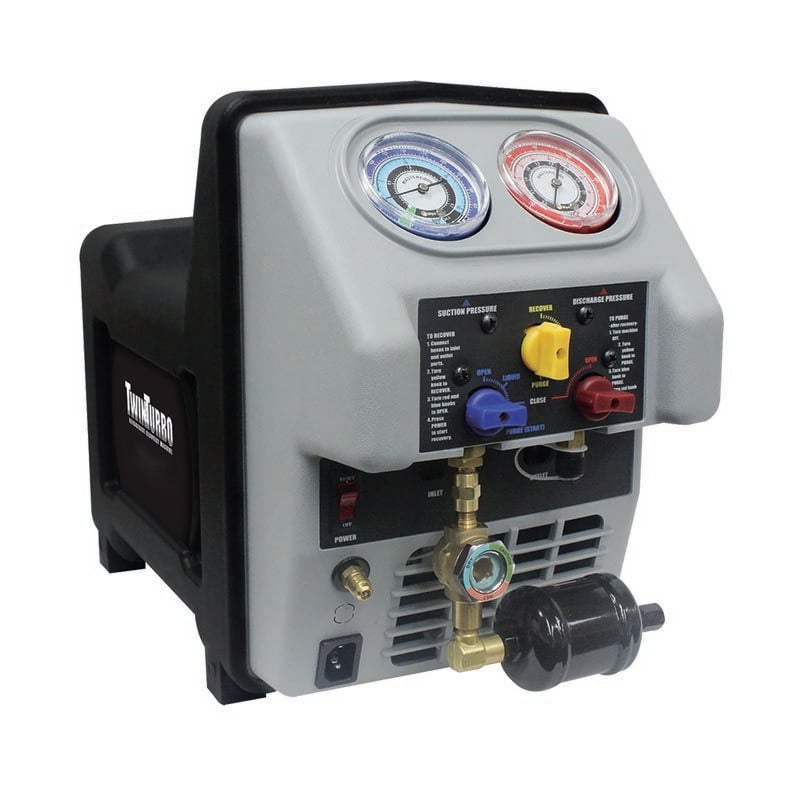 foto del prodotto recuperatore gas refrigeranti universale portatile e leggero 1 2 hp con ventola e separatore olio