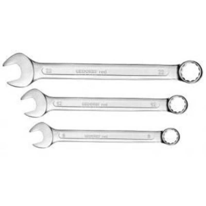 foto del prodotto red 3300993 r09105015 kit chiavi combinate 15 parti misura metrica 07 29 mm gedore