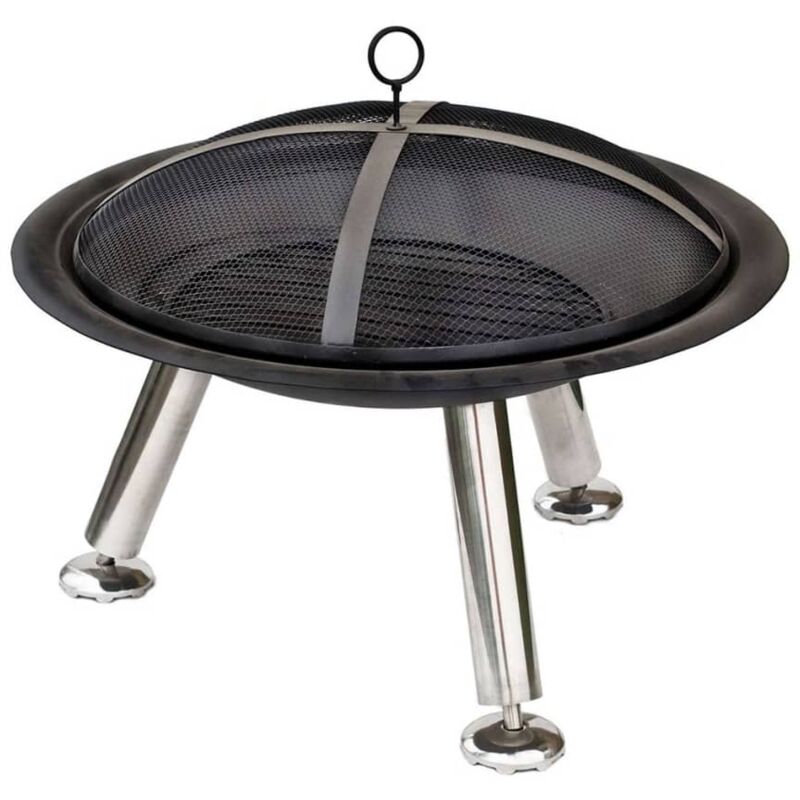 foto del prodotto redfire braciere tondo chicago 75 cm in acciaio nero 85013