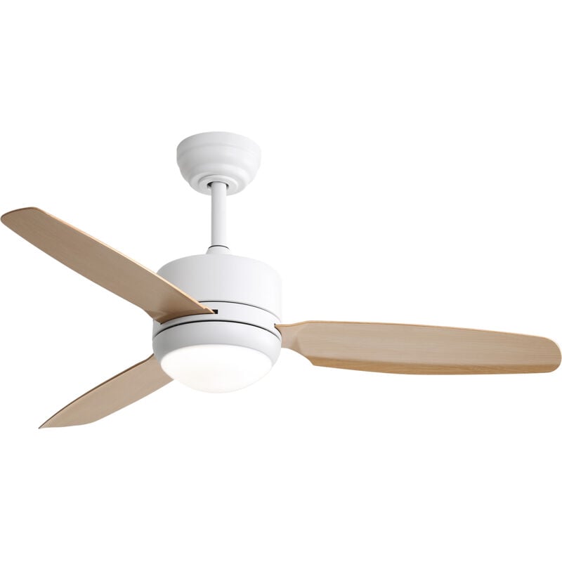 foto del prodotto redom ventilatore da soffitto da 46 pollici con luci, 3 pale in abs, motore cc a 6 velocit , telecomando per camera da letto
