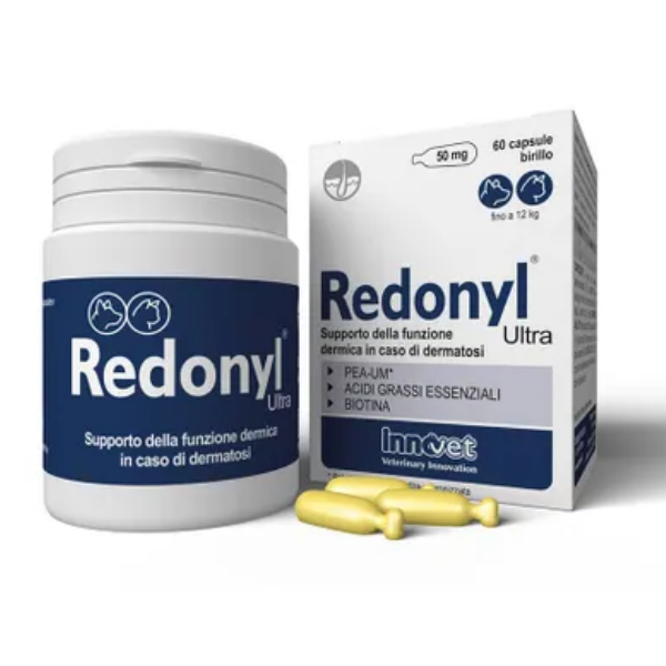 foto del prodotto redonyl ultra compresse per cute e mantello innovet 50 mg 60 cps 1 ordine scegli lo sconto bzr5 bzr20 200 punti fedelt integratori per cani