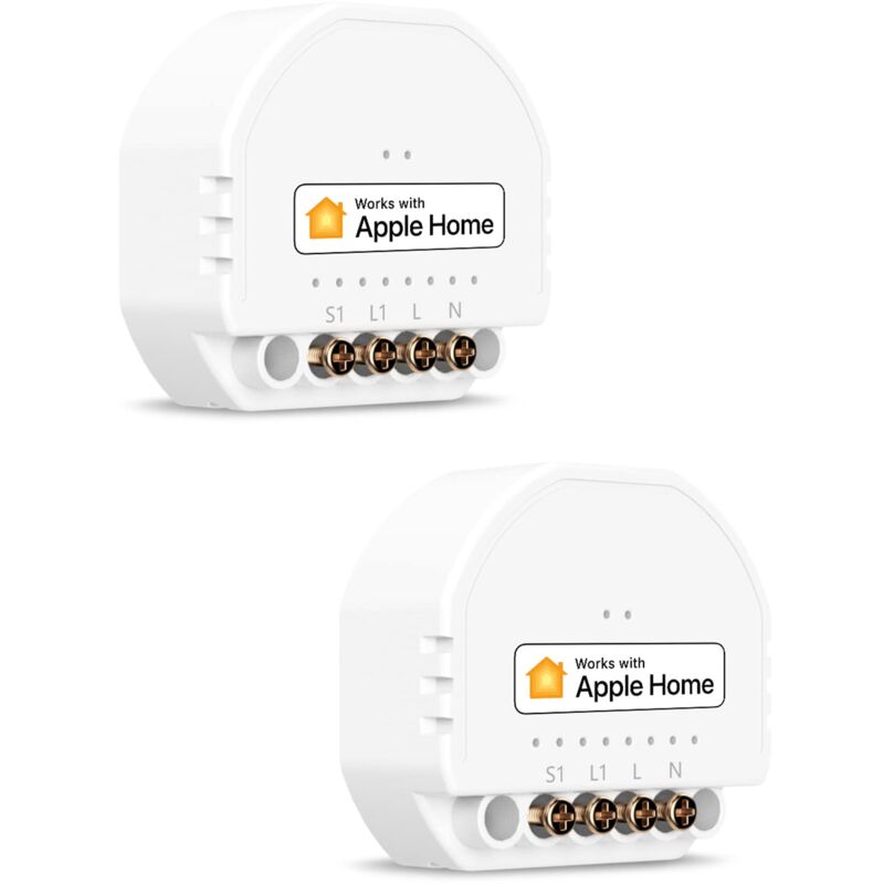 foto del prodotto refoss mini smart home wlan rel interruttore, compatibile con apple homekit, alexa e google home, modulo rel , interruttore 1 gang, comando