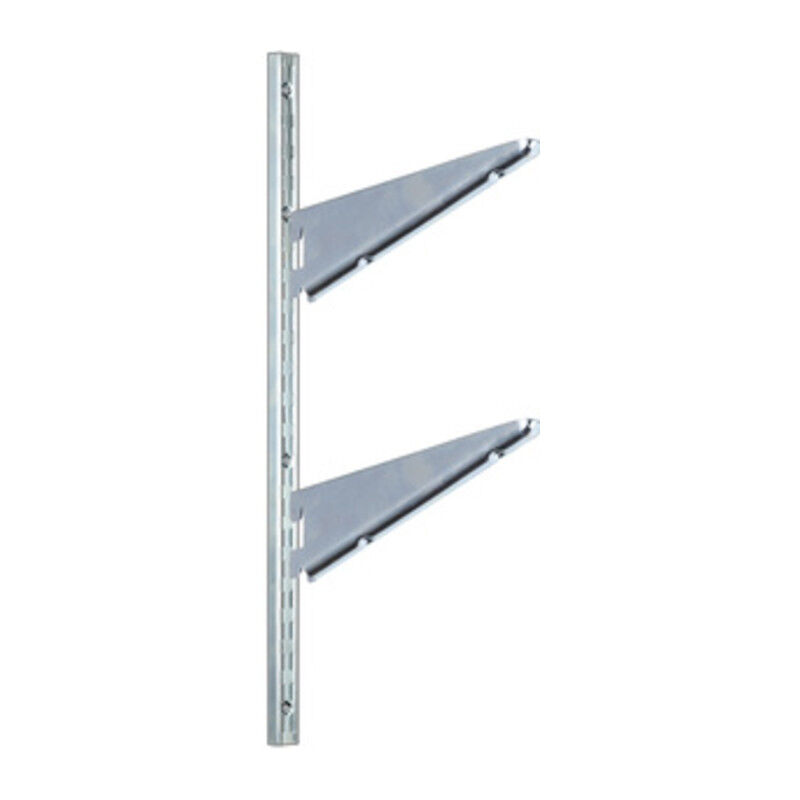 foto del prodotto reggimensola 2 ganci art. 2770 cm.20 bianca. prezzo per 1 pezzo.