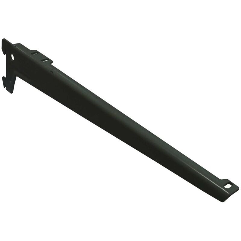 foto del prodotto reggimensola a due ganci angolate nera 23 cm pezzi 2 masidef