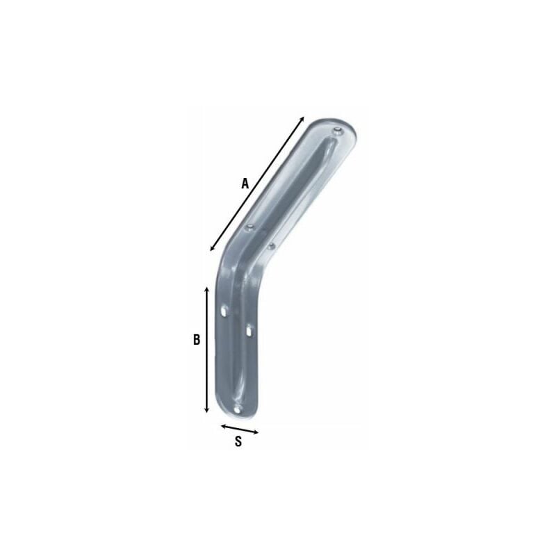 foto del prodotto reggimensola acciaio 2522 bianco 350 mm 10 pz