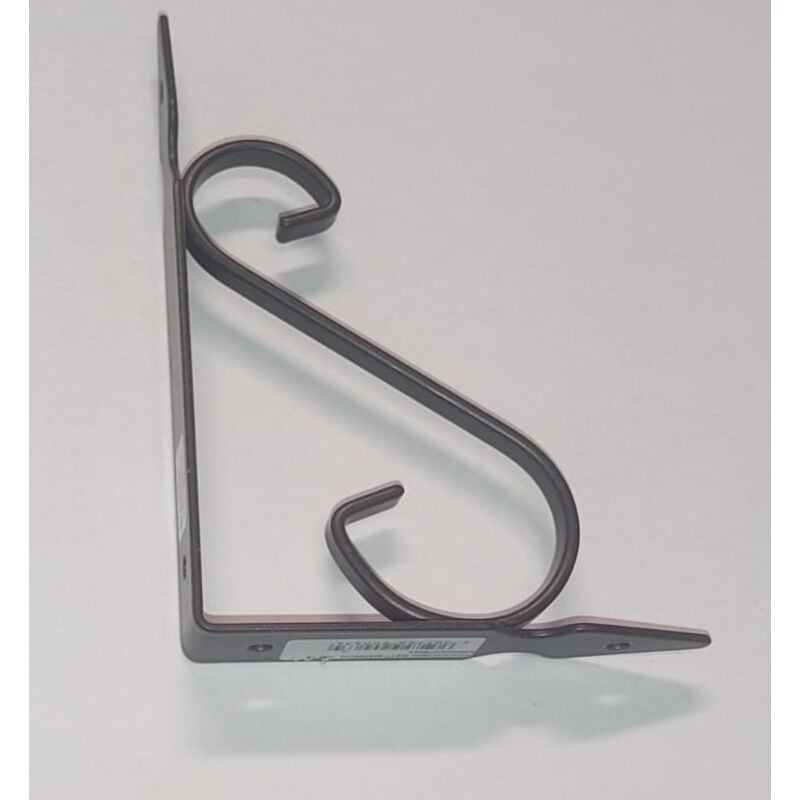 foto del prodotto reggimensola in ferro battuto perarredo casa 10cm colore marrone veca