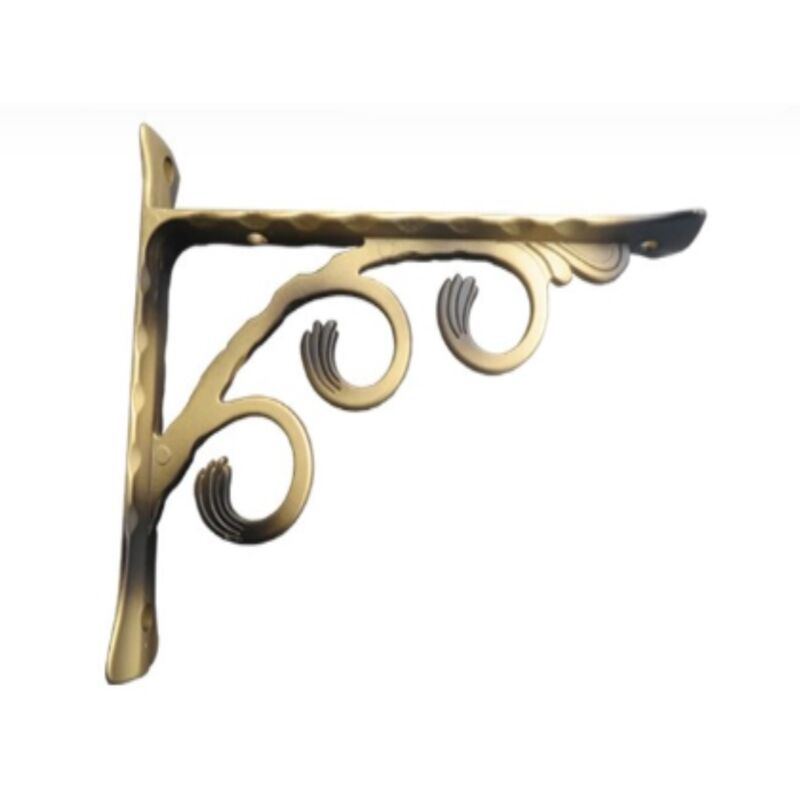 foto del prodotto reggimensola linea antiqua in zama 12cm colore ottone anticato veca