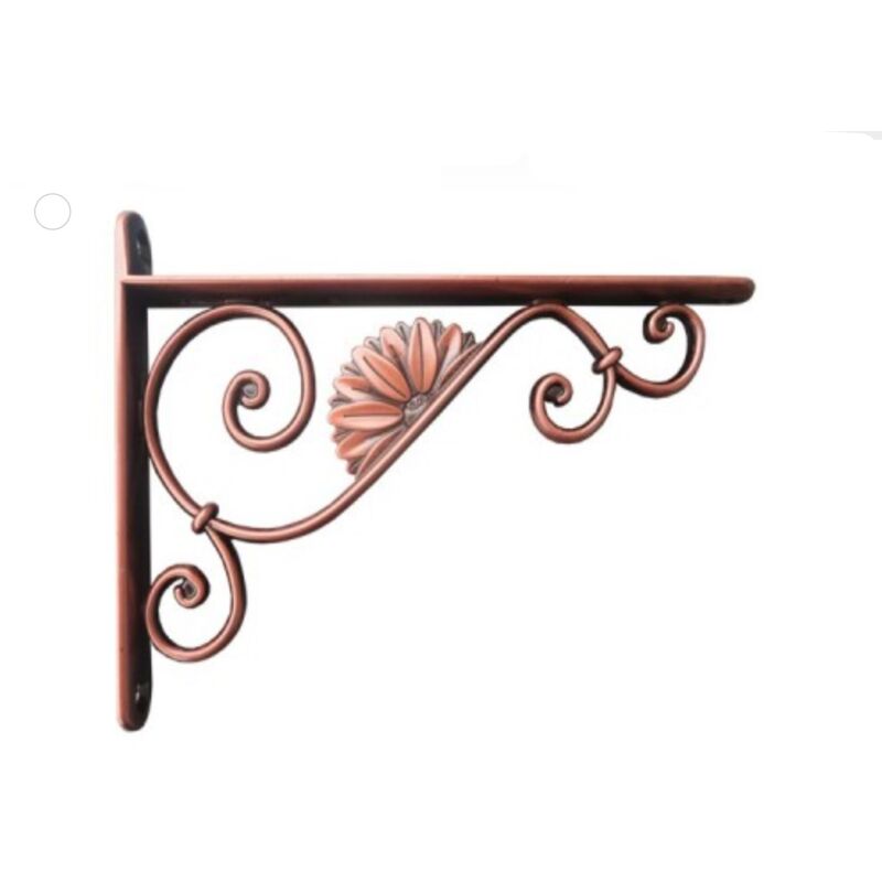 foto del prodotto reggimensola linea barocco perarredo casa in zama 18cm - colore rame anticato - veca